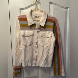 Mystree Ivory Sweater Jacket